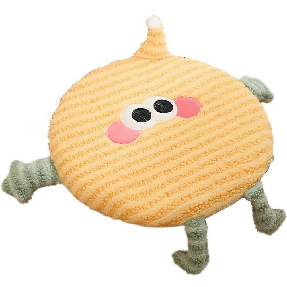 Seat Cushion With Backrest Lumbar Support For Office Chair Cushion And Dormitory Floor Mat Yellow