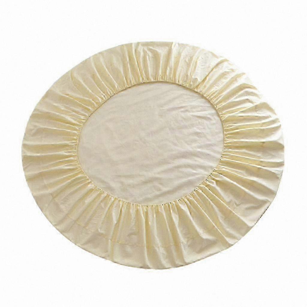 Bavlněné kulaté prostěradlo 200x200cm, bytový textil, napínací design, měkká látka