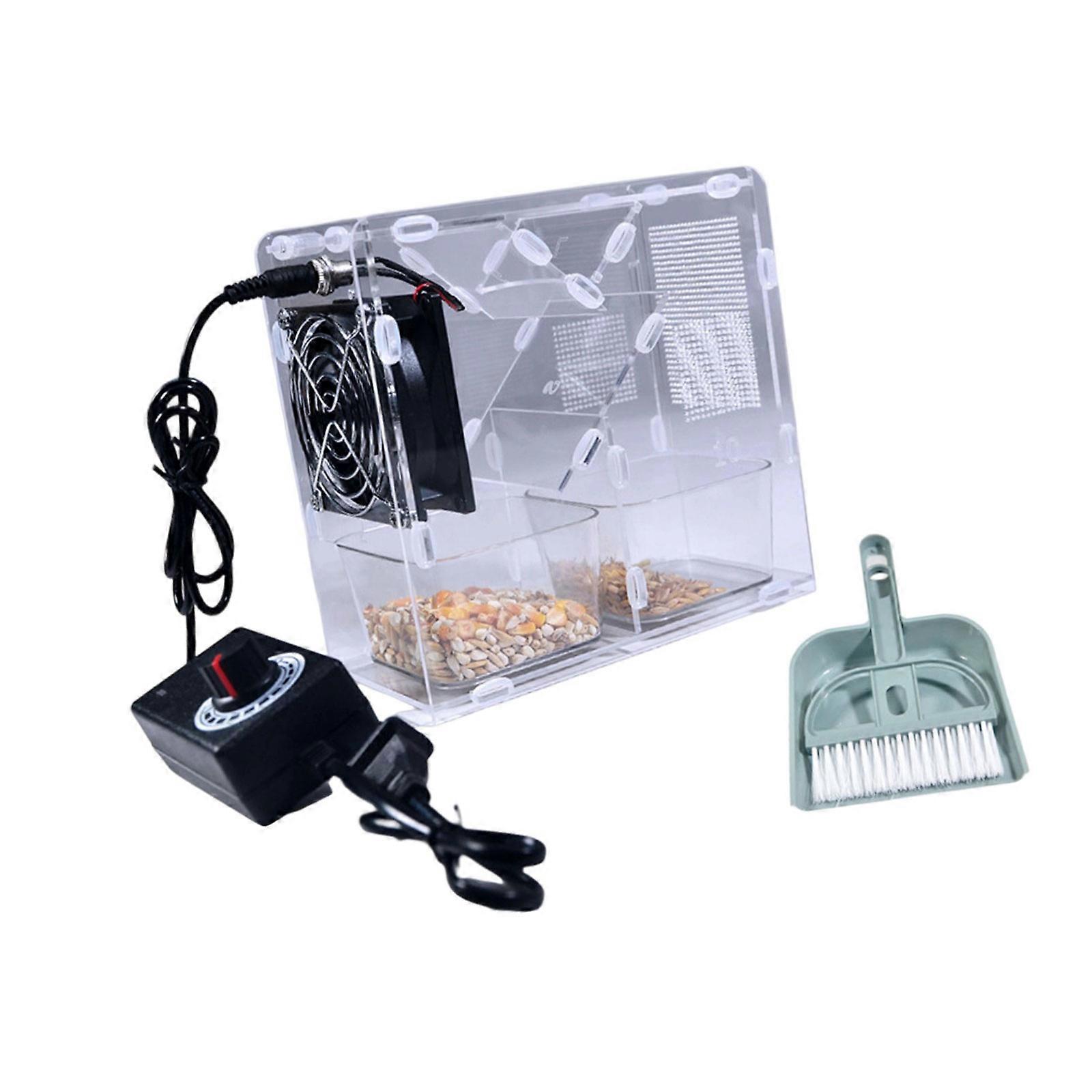 Adjustable Speed Bird Food Shell Blowing Machine with Integrated Filter and Easy Cleaning Design for Effective Splitters Multicolor