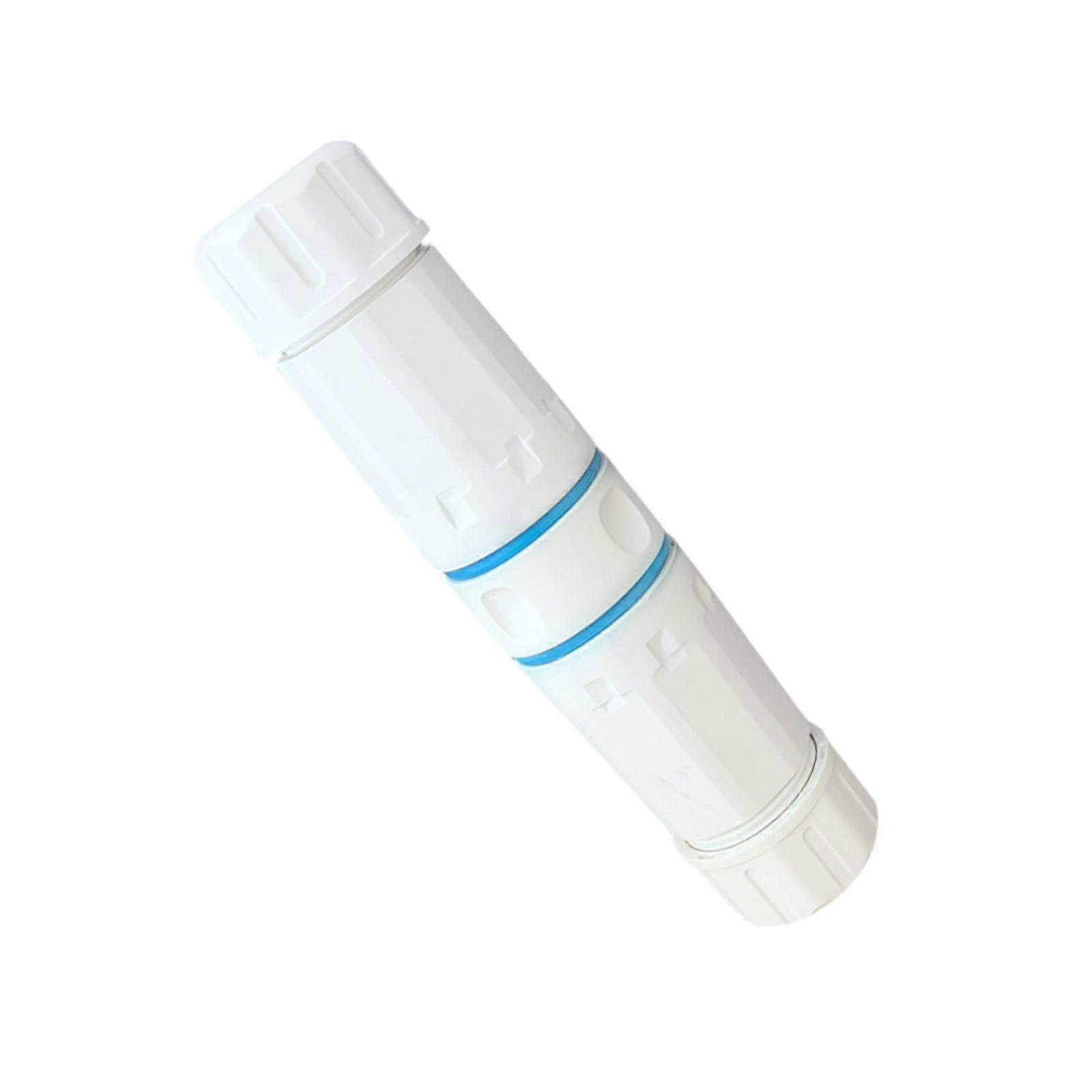 Direct RJ45 Shielded Connector Cat6 Ethernet Port Adapter 250MHz IP68 Waterproof Ethernet Outdoor Connector  White