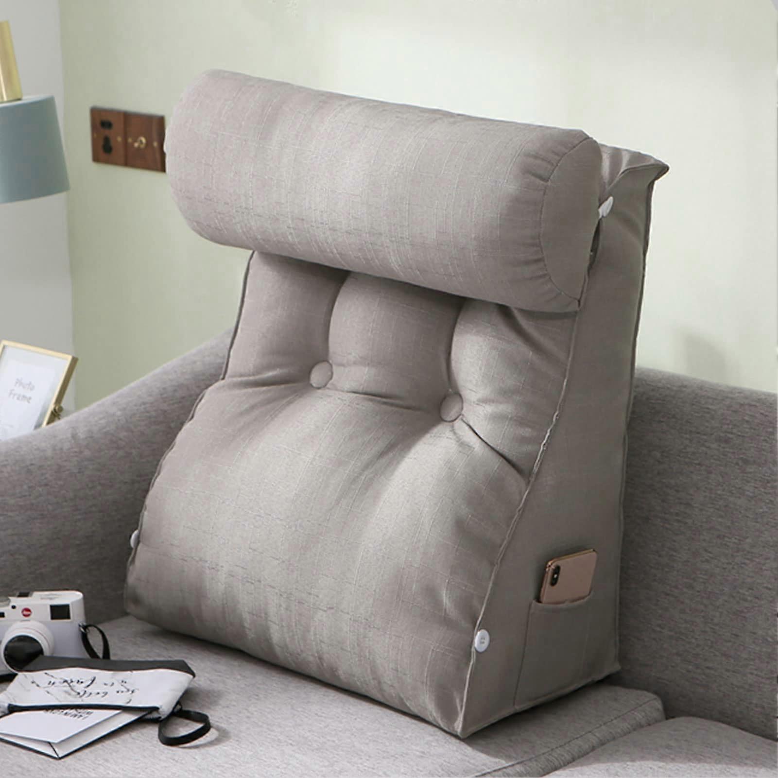 Reading Pillow with Neck and Lumbar Support for Bed, Couch, Gaming, TV and Relaxing