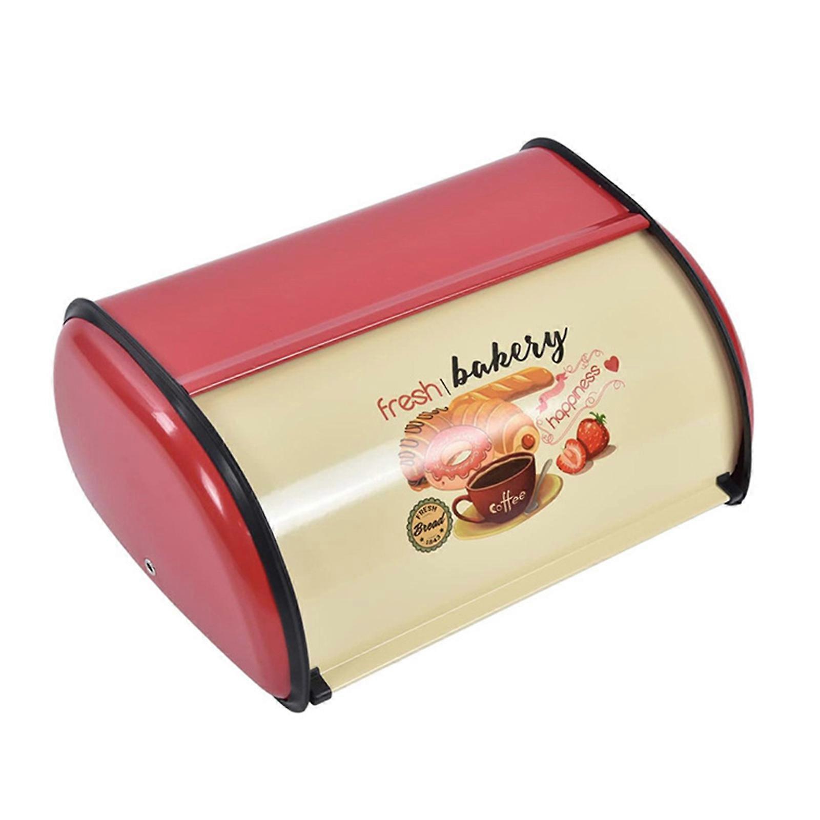 Iron Bread Bin With Ventilation Holes Rustproof Bakeware Organiser For Freshness Preservation And Easy Access Multicolor
