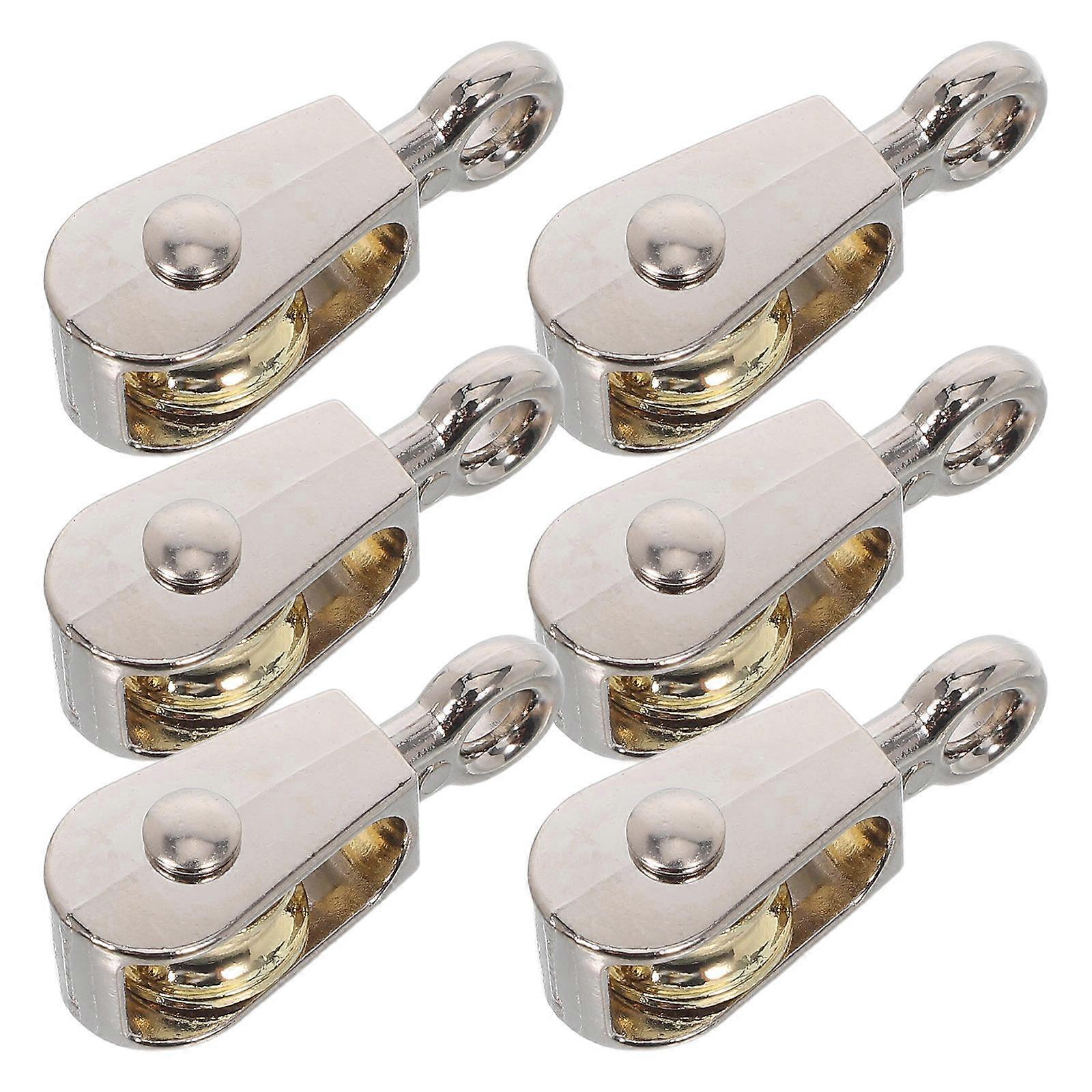 Science Classroom Kit Single Pulley Block for Students 6Pcs