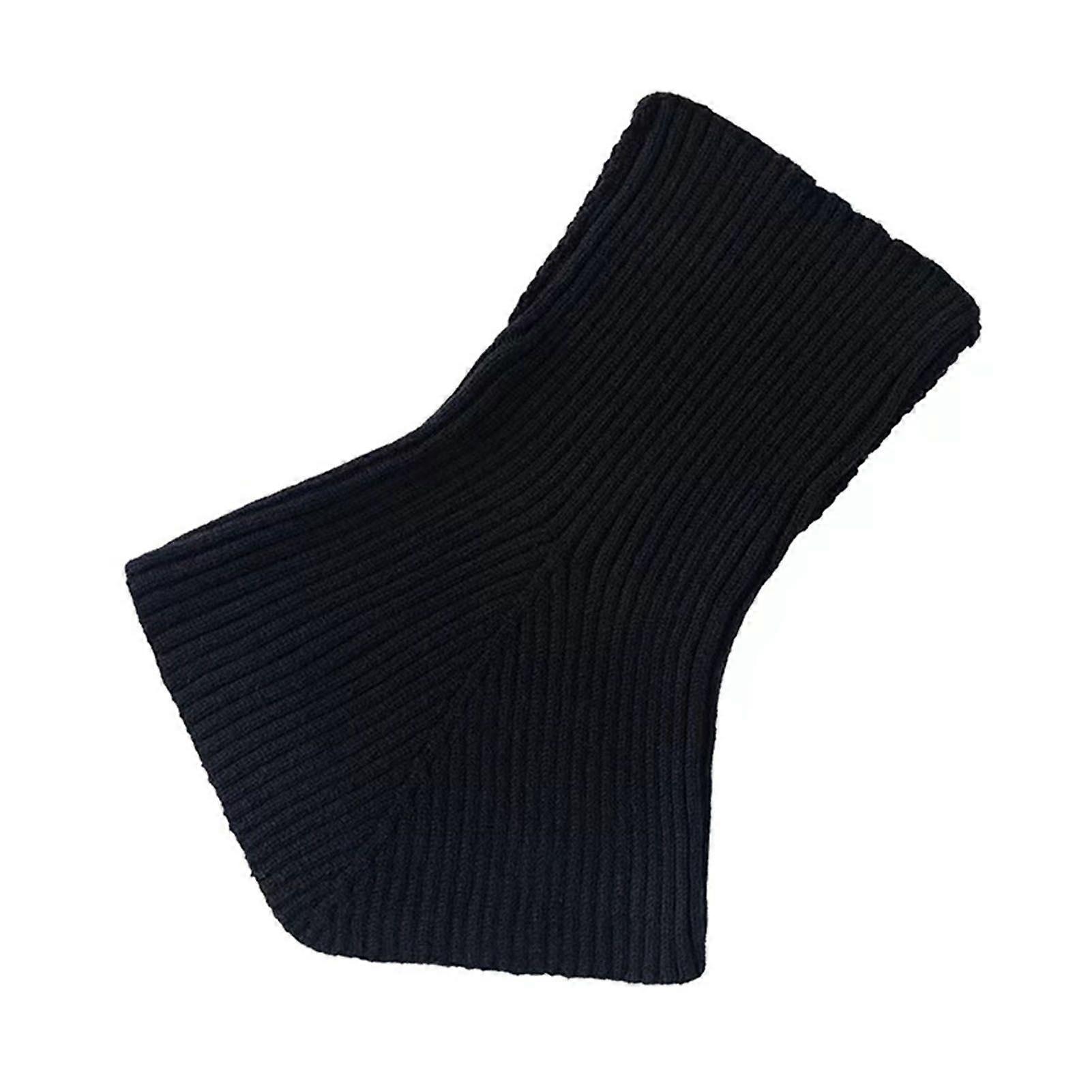 Fake Collar Elastic Reusable Solid Color Thickened Warm False Collar Versatile Decorative Scarf Daily Wear