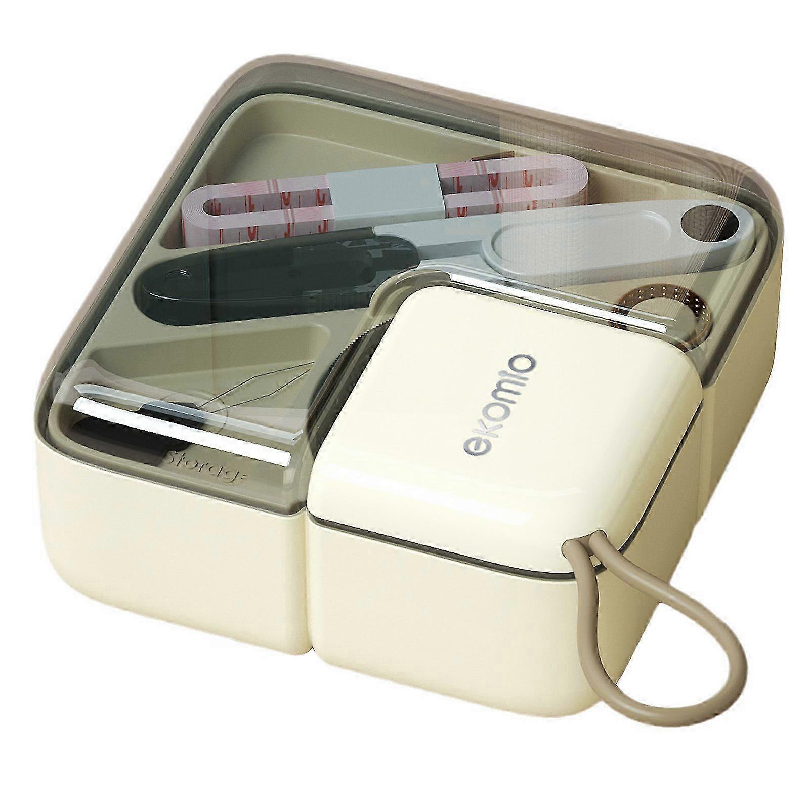 Sewing Tool Set with Hand Rope Portable Beginners Sewing Thread Needle Threader Scissors Kit for Torn Clothes