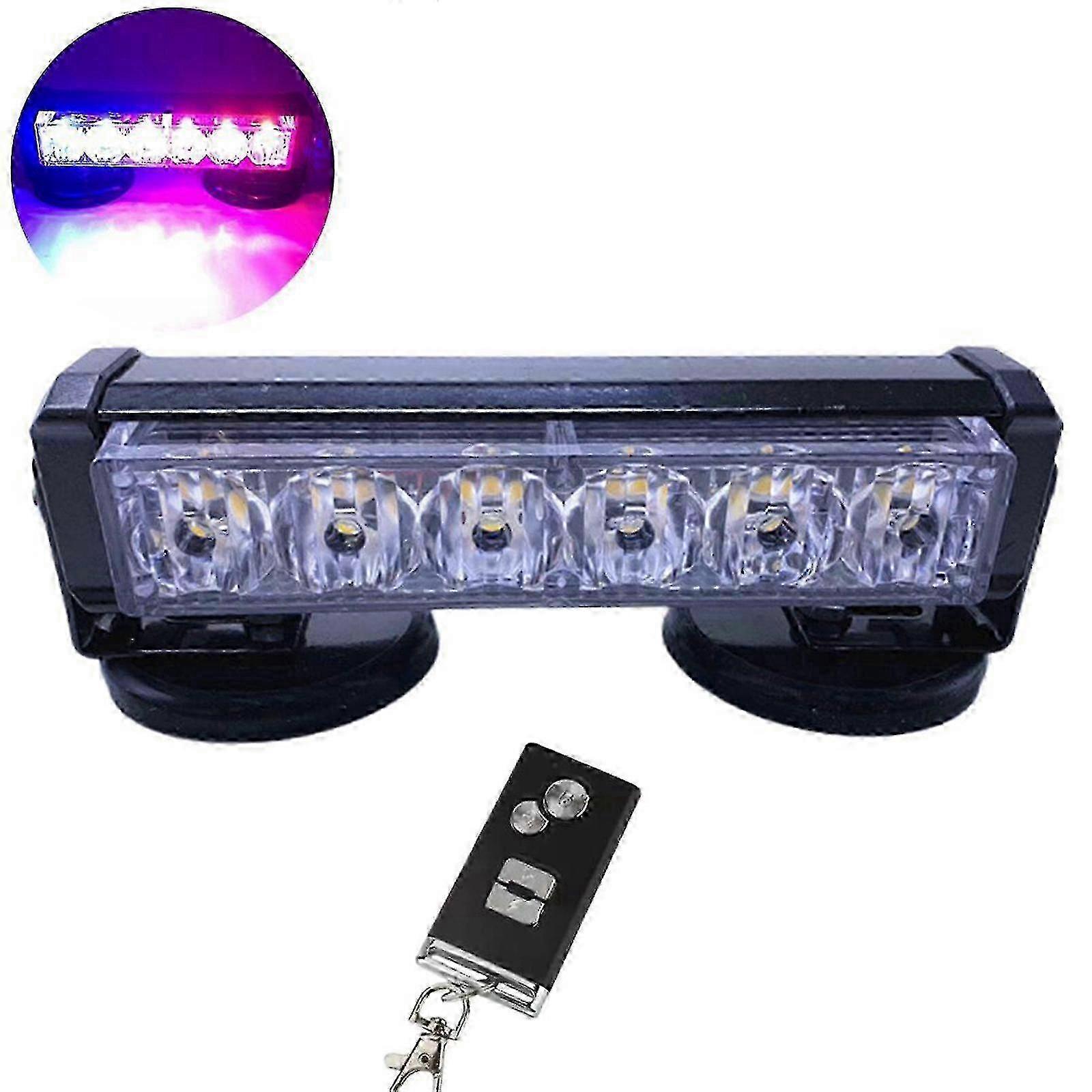 Car Strong Magnetic Flash Light Eternal Starlight LED Light Bar Remote Control Hot