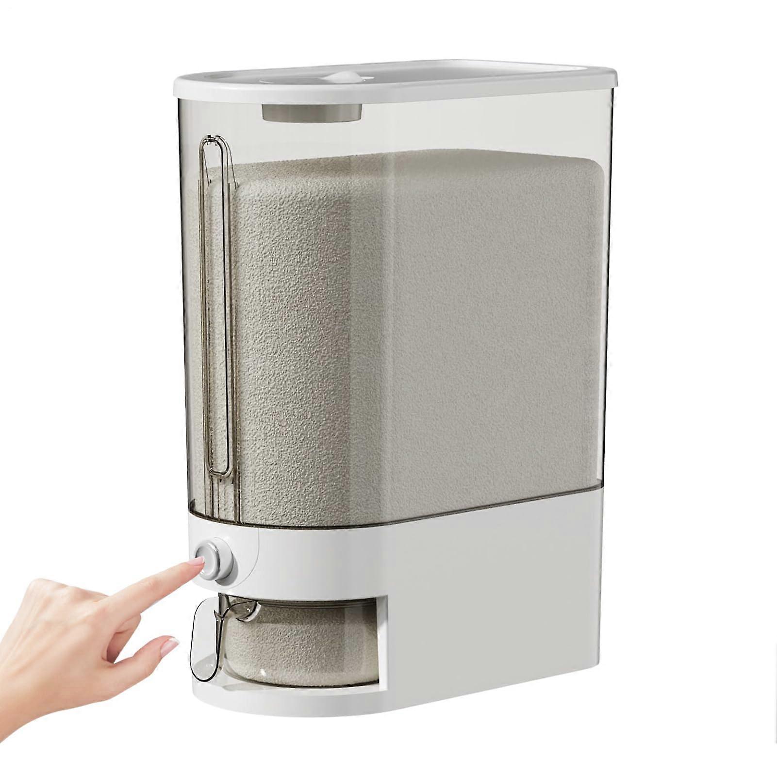 Rice Storage Container 10kg Airtight Grain Bin Stackable Space Saving for Kitchen Pantry Restaurant