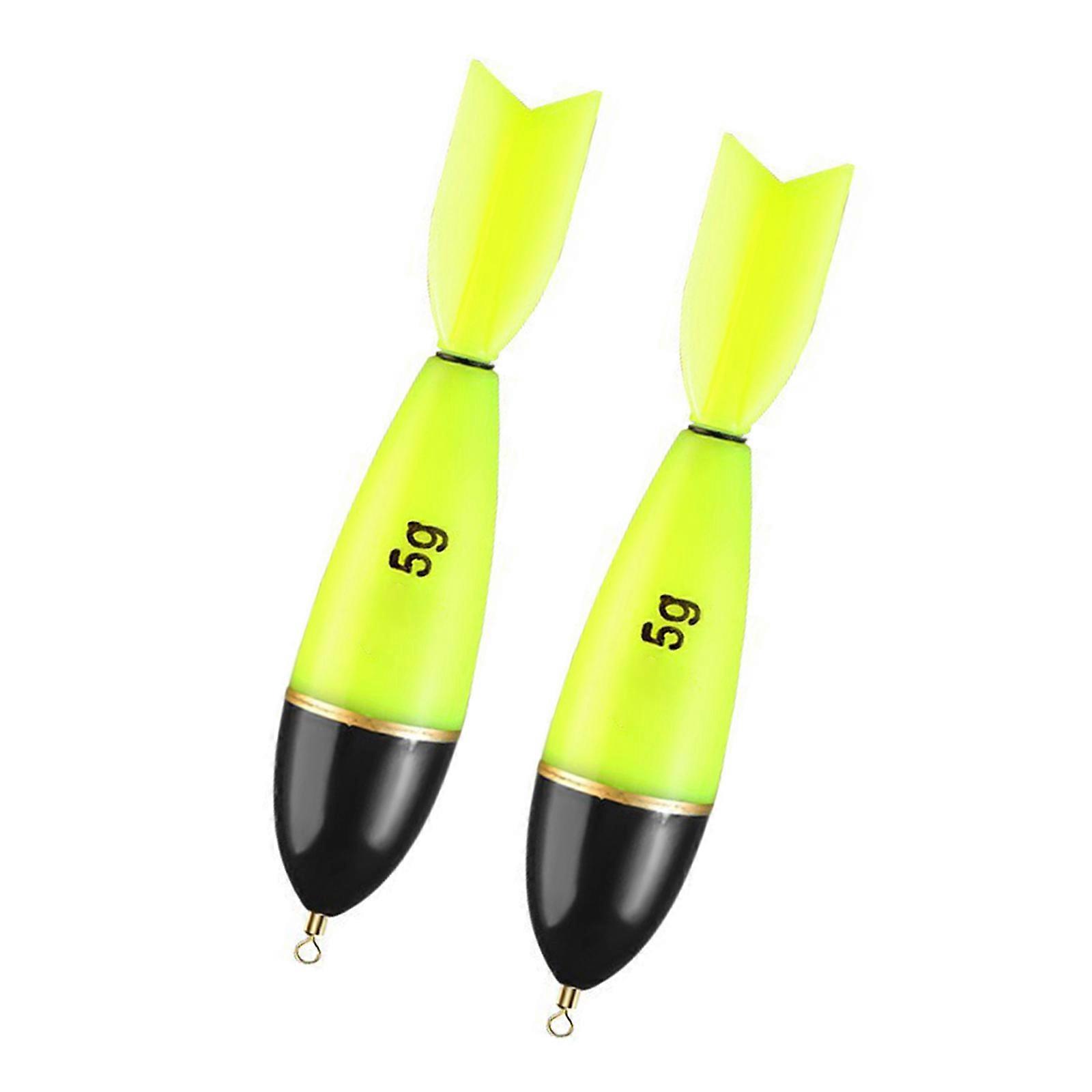 2Pcs/pack Electronic Floating Float Rock Fishing Through Luminous Floating Float Electronic Bright Night Fishing Float Multicolor