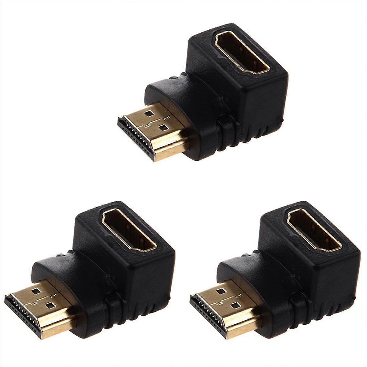 3X Adapter 90 Degree Right Angle L - Type (Bottom)Black