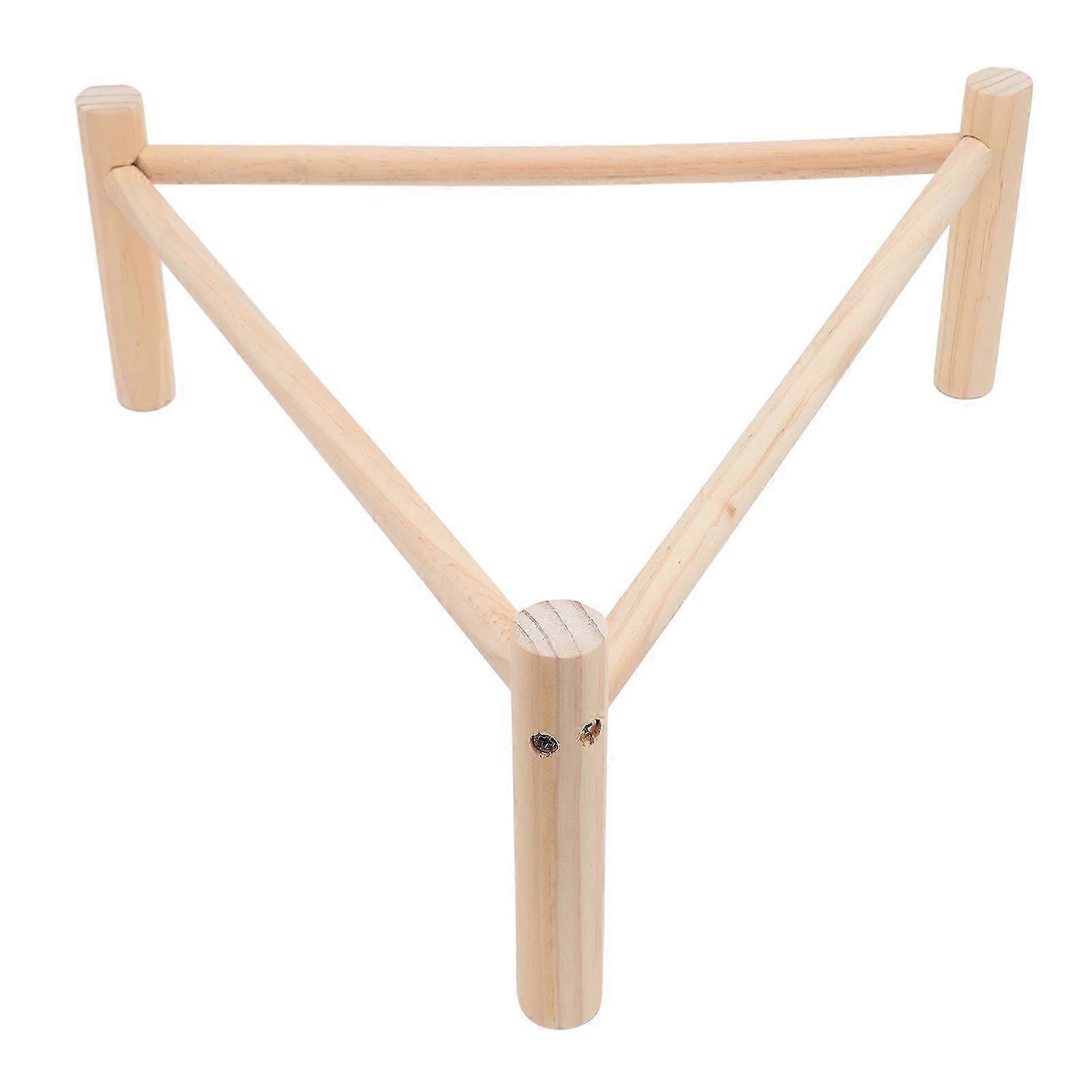 Stable Chicken Perch – Triangular Wooden Stand for Birds