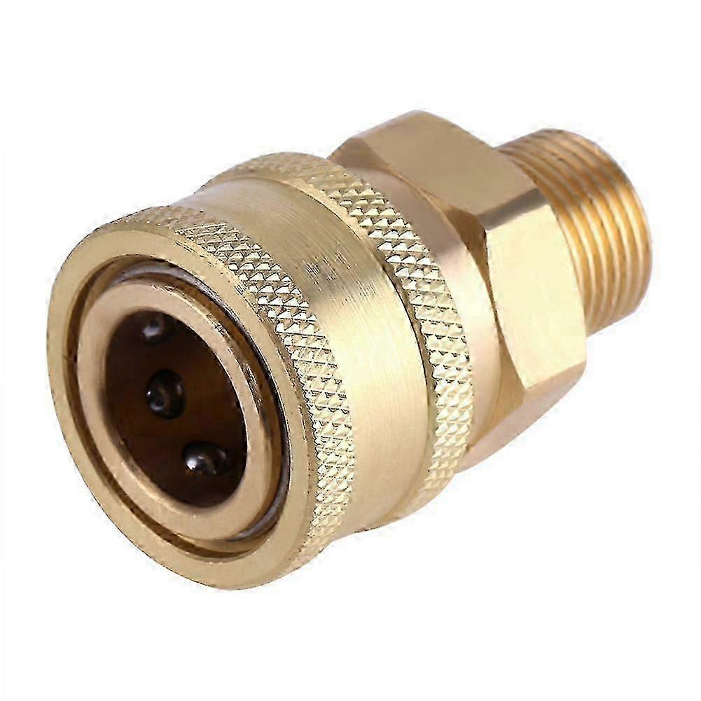 M22 Thread Quick Connect Adapter Compatible with 3/8 Inch Washer Hose