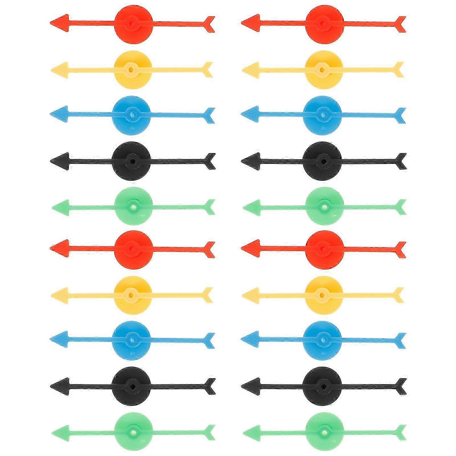 25pcs Plastic Arrow Spinner for Board Games DIY Game Arrows Replacement Arrow Game Pointer Spinners