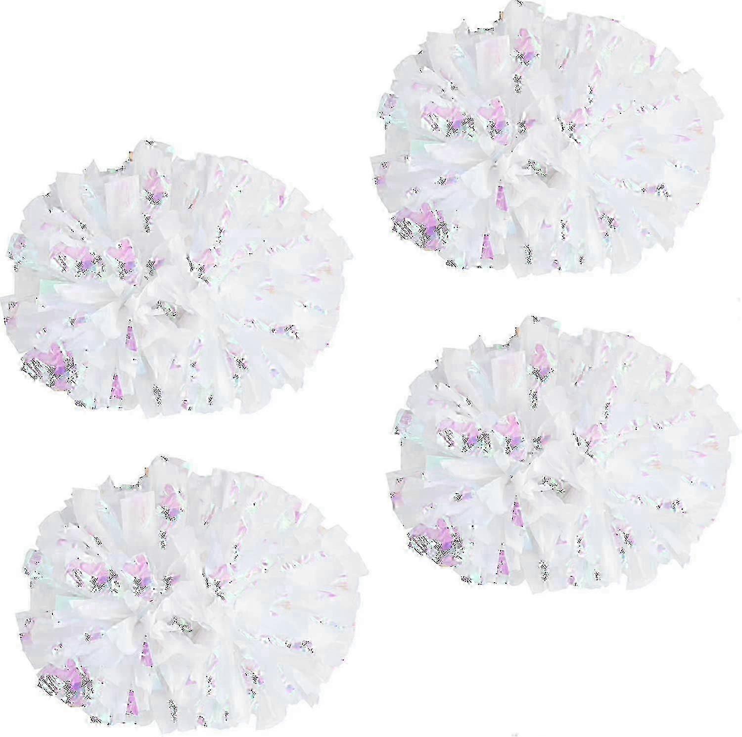 チアリーダーコスチューム用ポンポン4個、女性用チアリーディングポンポン2組-jinmu3