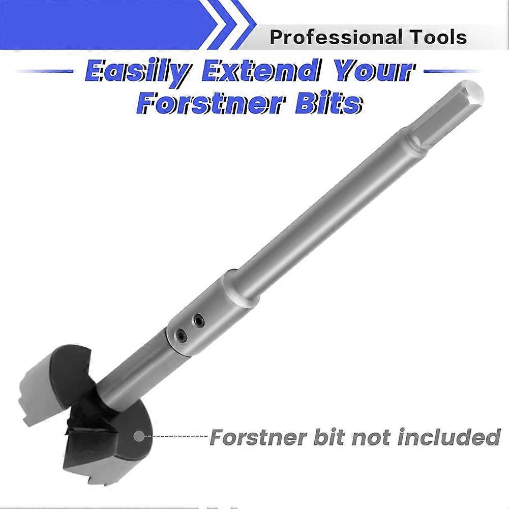 2Pcs 7"&10" Bit Extension for 3/8", Hole Saw Extension for Adding over 5-3/4 to 8-3/4 Inches of Drilling Depth,Drill Bit