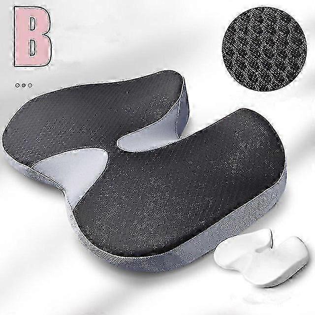 Orthopedic Memory Foam Cushion for Tailbone & Sciatica Pain Relief - Non-Slip, Comfortable for Chair & Car Seat