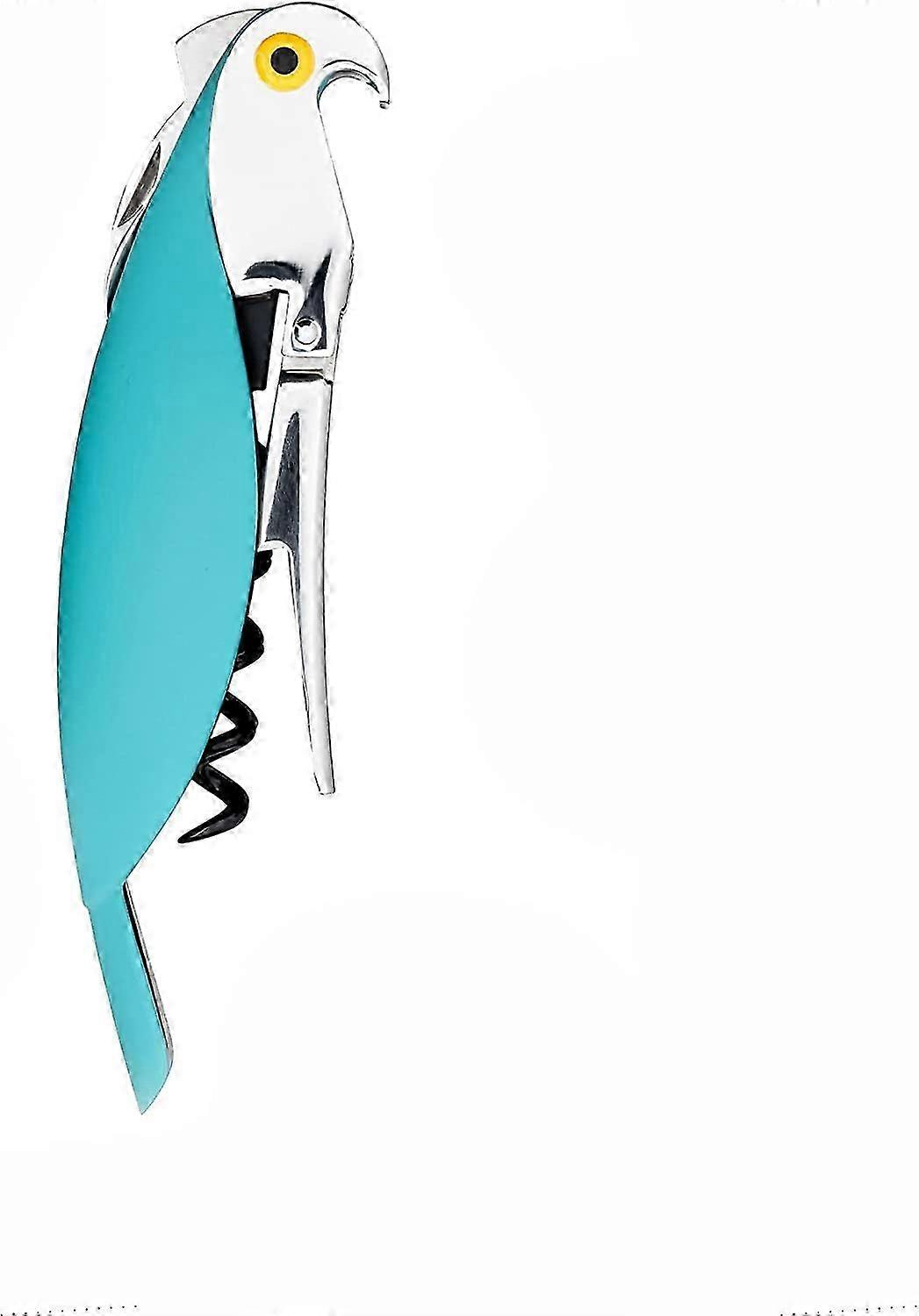 Light Blue Aluminum Corkscrew for Sommelier, Comfortable PC Handle Wine Bottle Opener