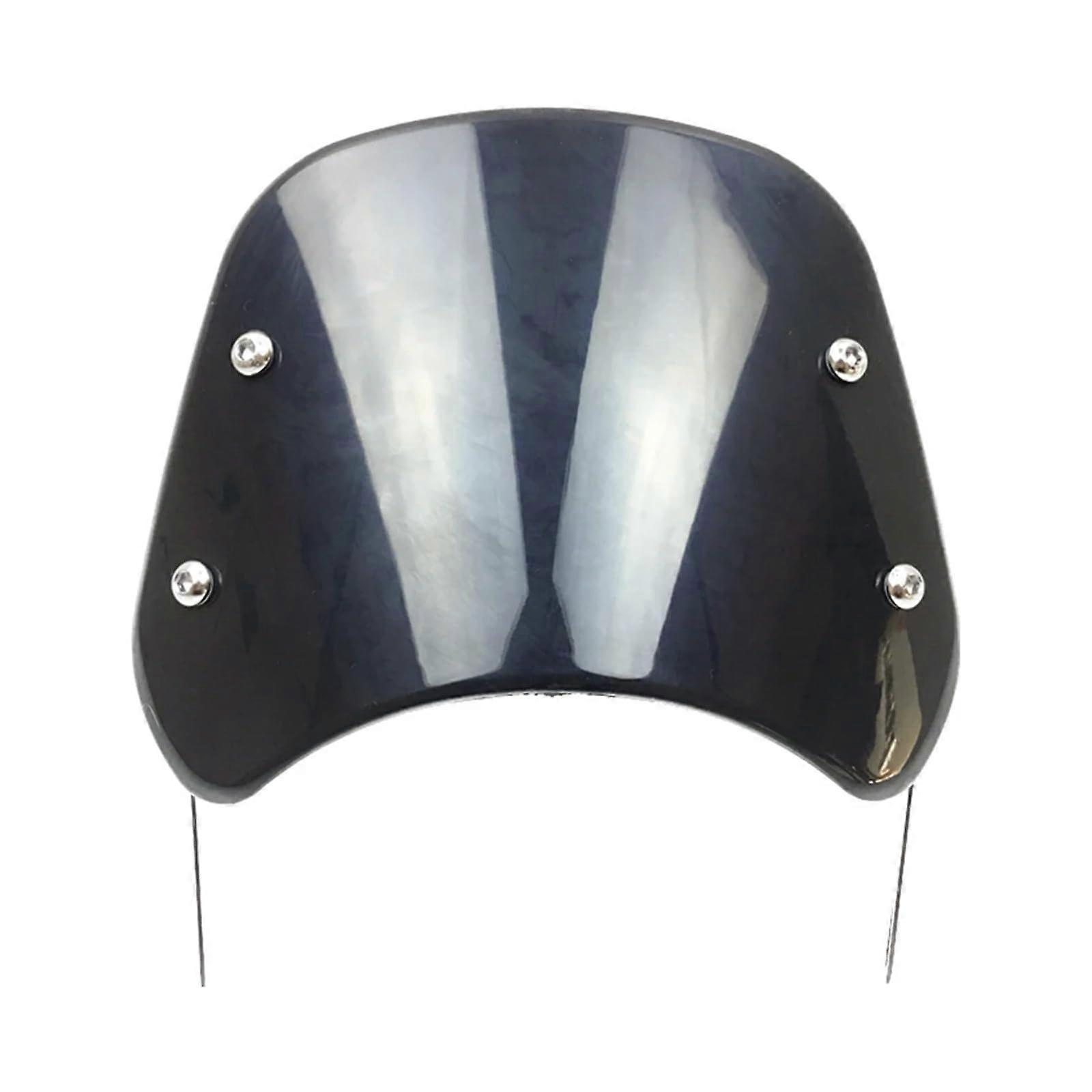 Universal Carbon Fiber Finish Motorcycle Windshield with Adjustable Angle and Extension Arms