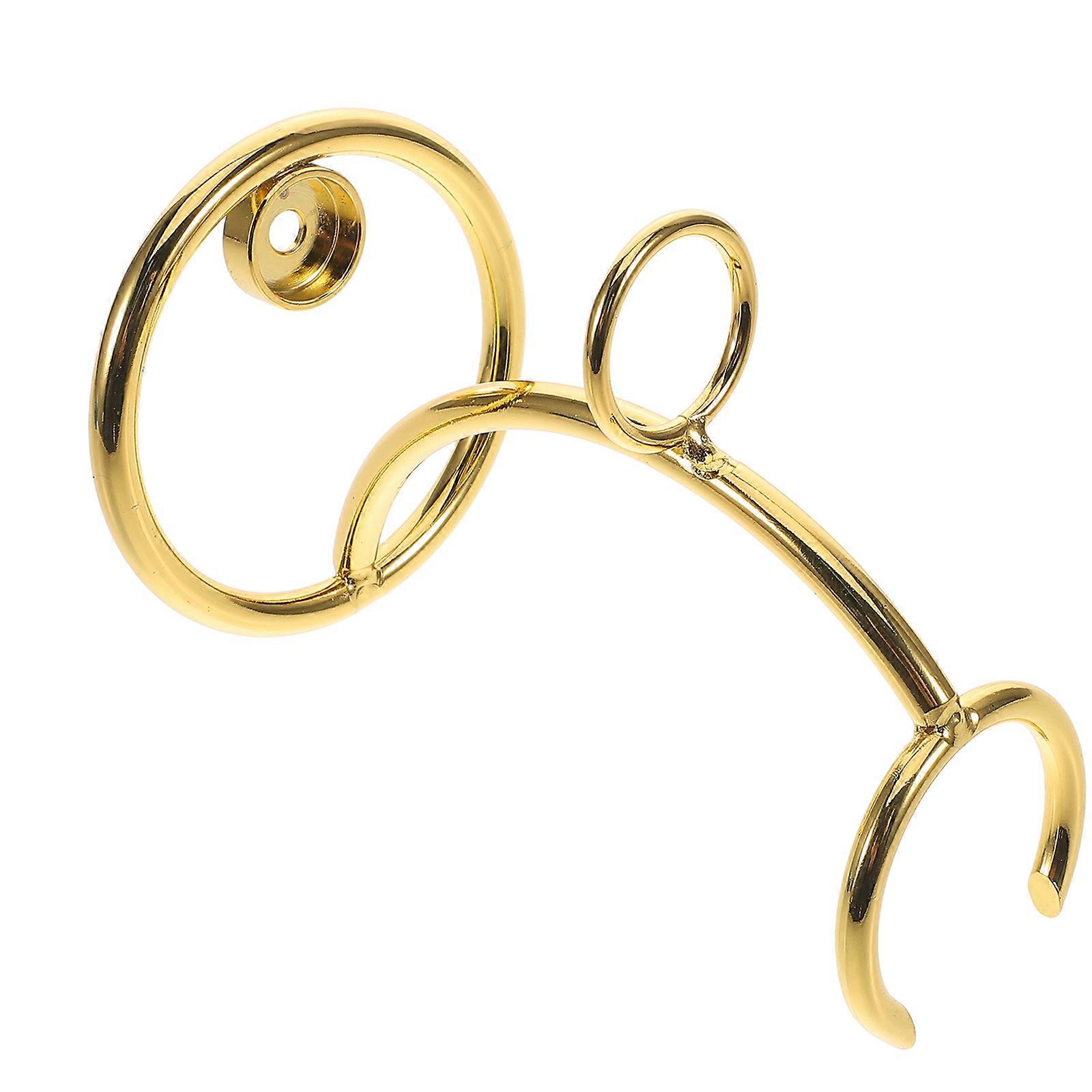 Golden Holder Wall Mounted for Bathroom Storage Rack