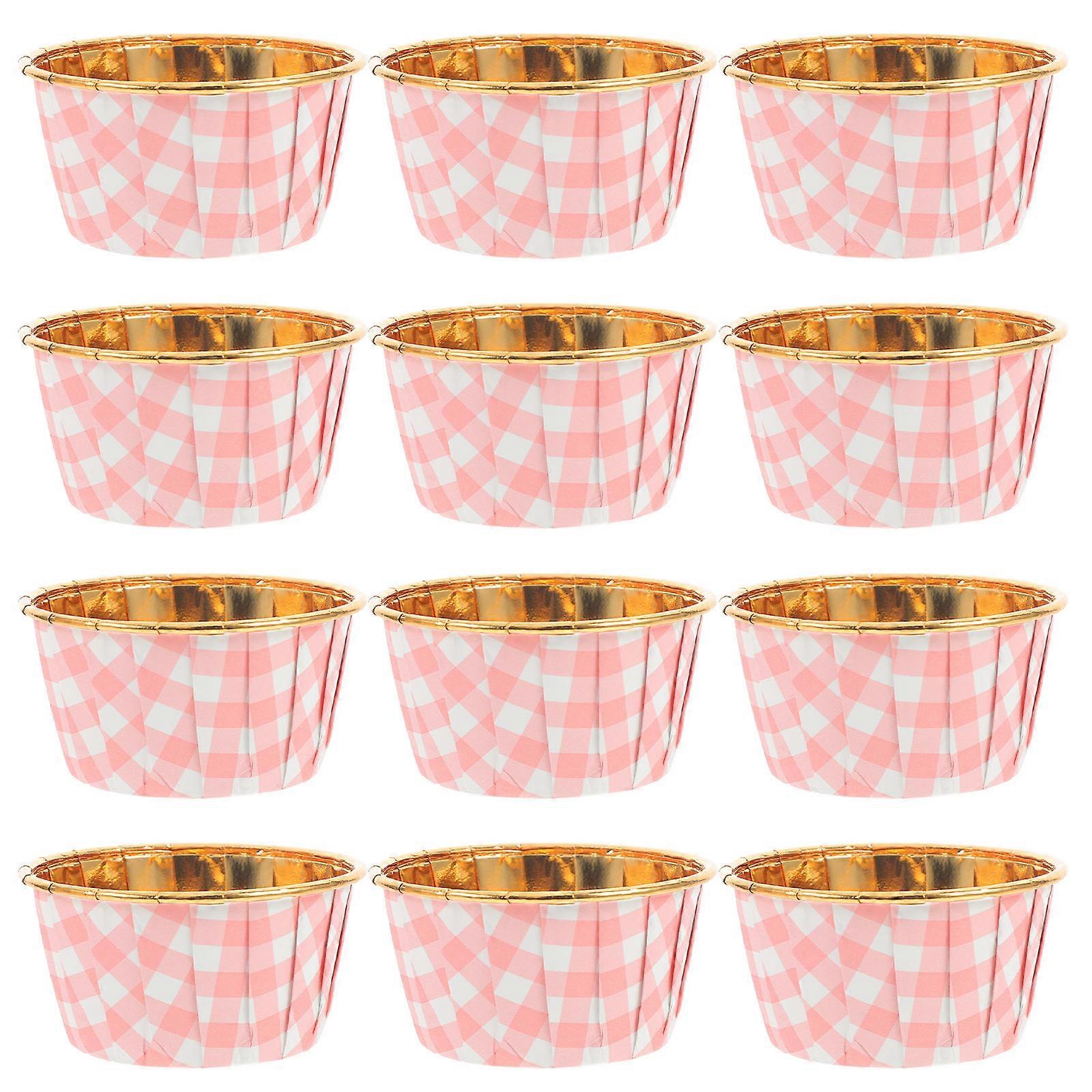 Cupcake Wrappers Pink Cake Baking Cups for Baking 50Pcs Bakery Supply