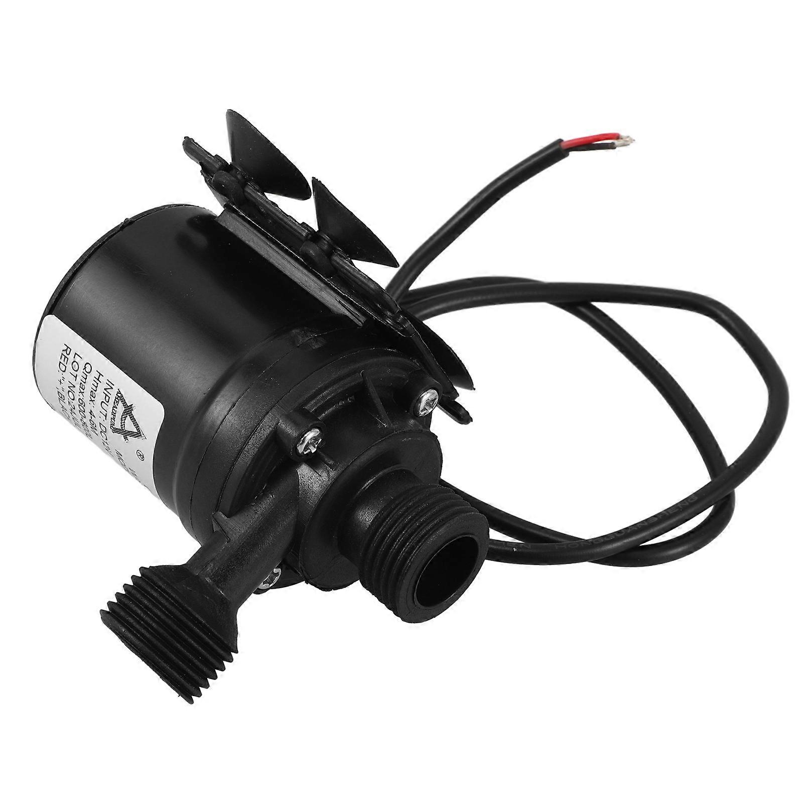 Black Water Pump Male Thread for Fountain Use with Powerful Boost Function