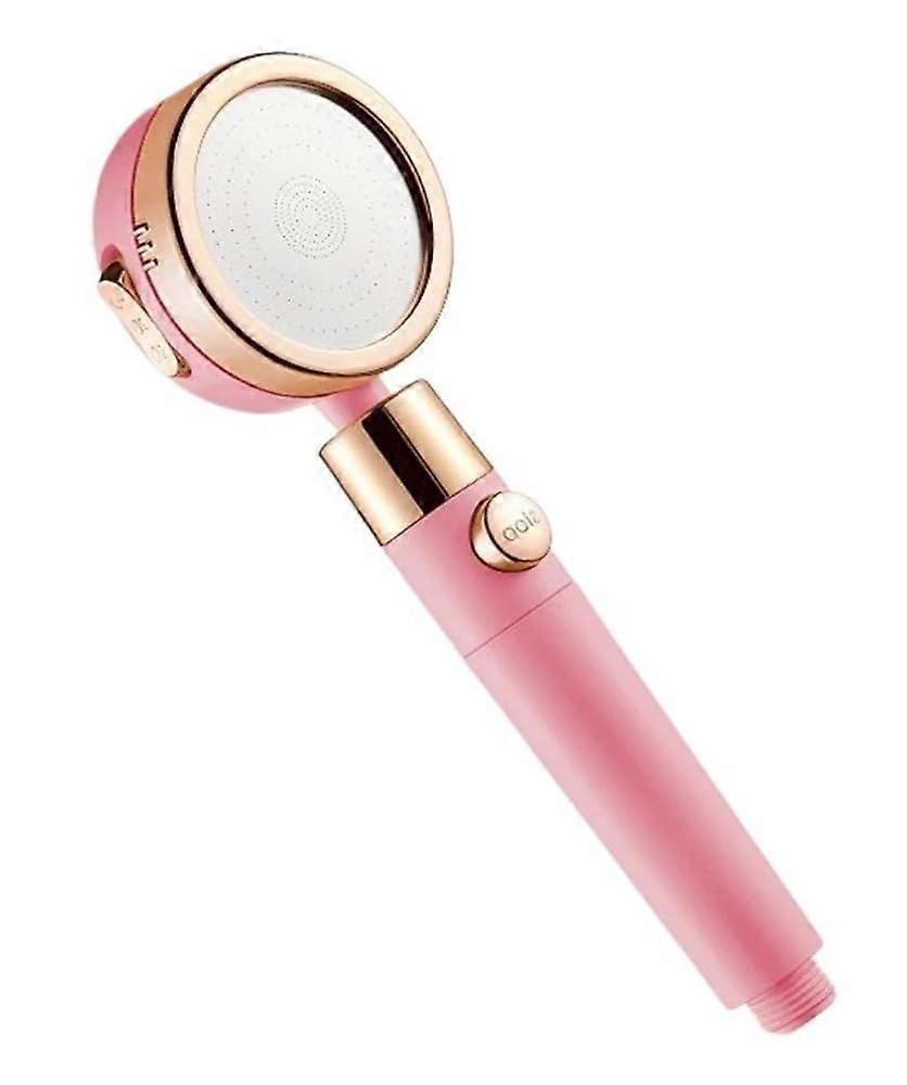 Pressure Shower Head with Filter 360° Rotating 3 Spray Modes Water Saving for Bathroom Black