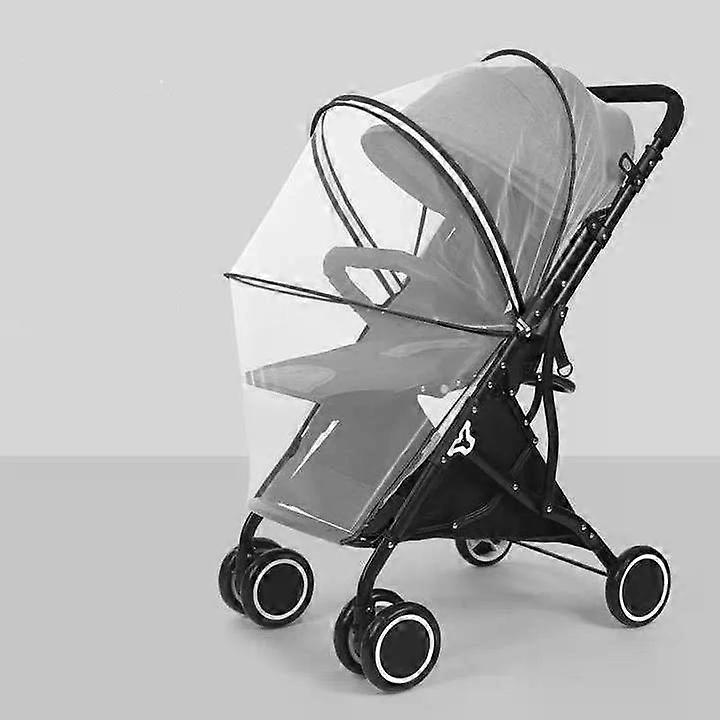 Moustiquaire pour poussette de b��b��, couverture compl��te universelle, maille d'��t��, fermeture ��clair, Protection contre les insectes, access