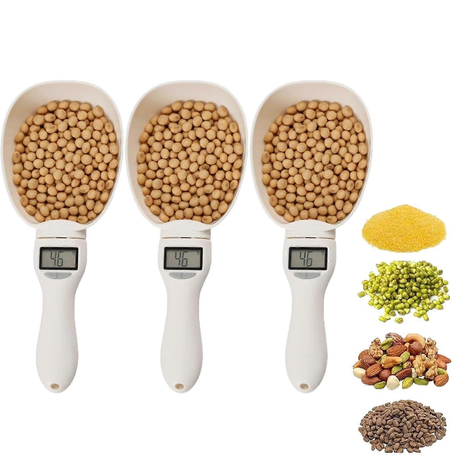 Digital Measuring Spoon with LCD Display, Precision Scale 0.1g Accuracy for Cooking and Baking, 3pcs