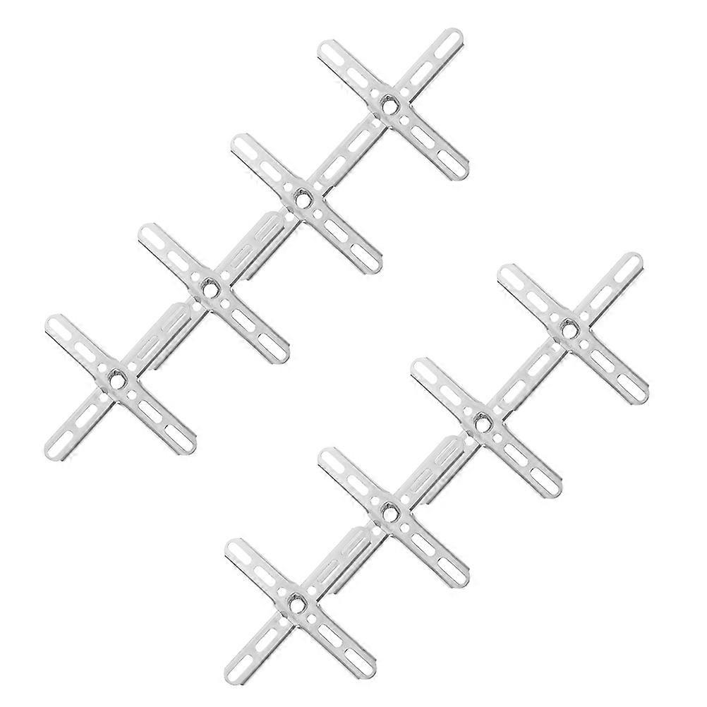 8Pcs Ceiling Mounting Bracket for Lamp Cross Style Silver Fittings