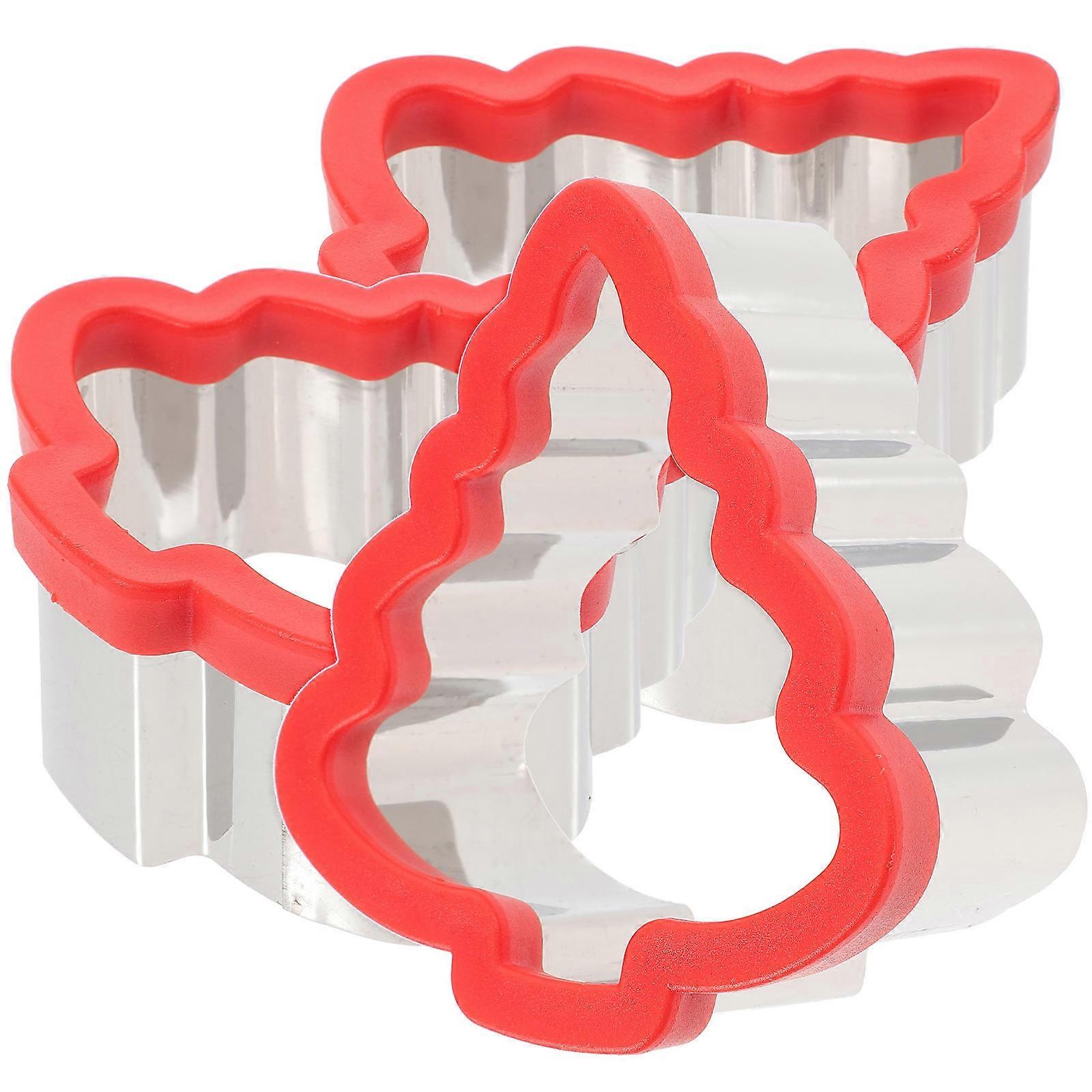 Christmas Tree Cookie Cutters Biscuit Mold for Baking Tool 3Pcs Pack