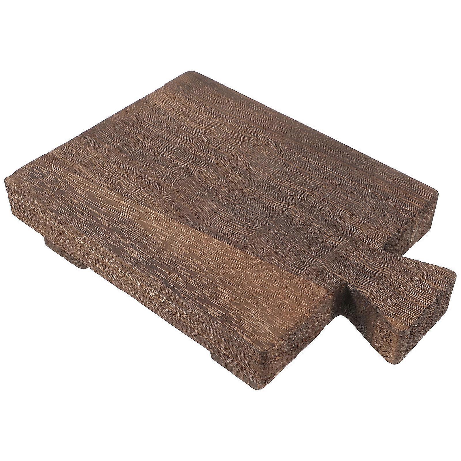 Light Brown Wood Riser for Storage Use Wooden Soap Tray