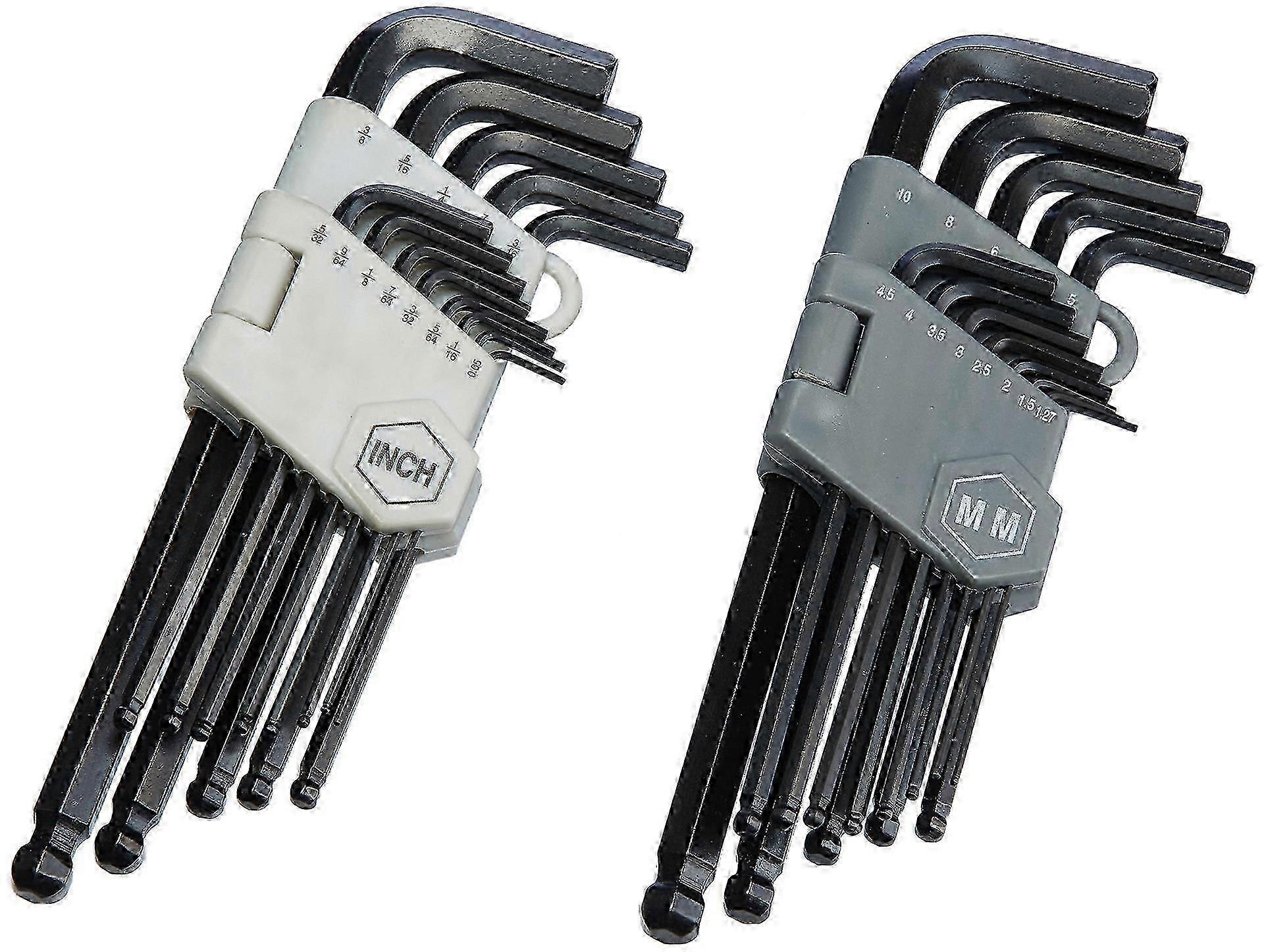 Hex Key/allen Key Set With Ball Point - 26 Pieces