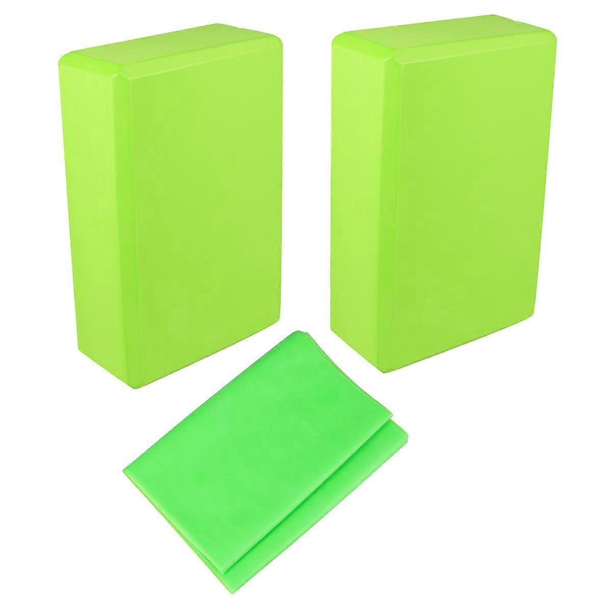 Dance Auxiliary Tools Foam Brick with Pull Strap 3Pcs for Beginners