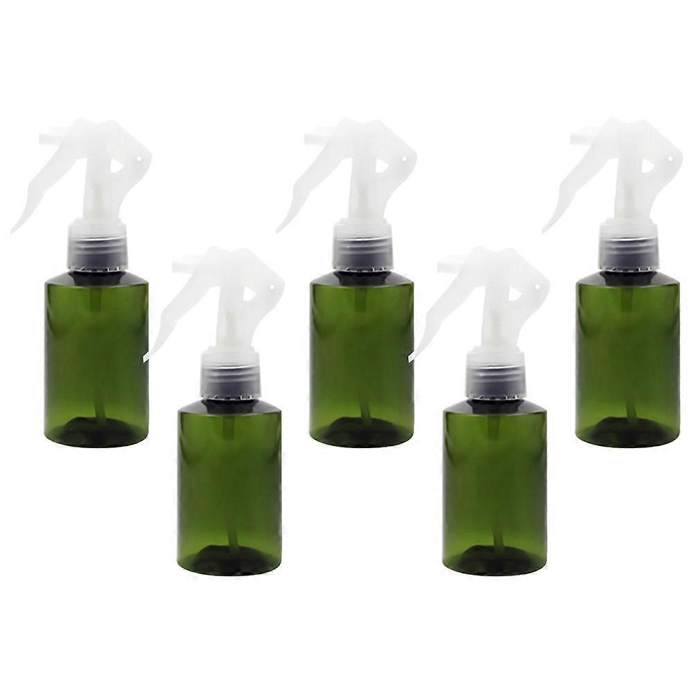 Spray Bottle Refillable for Dispensing with Convenient Trigger 5Pcs Set Green