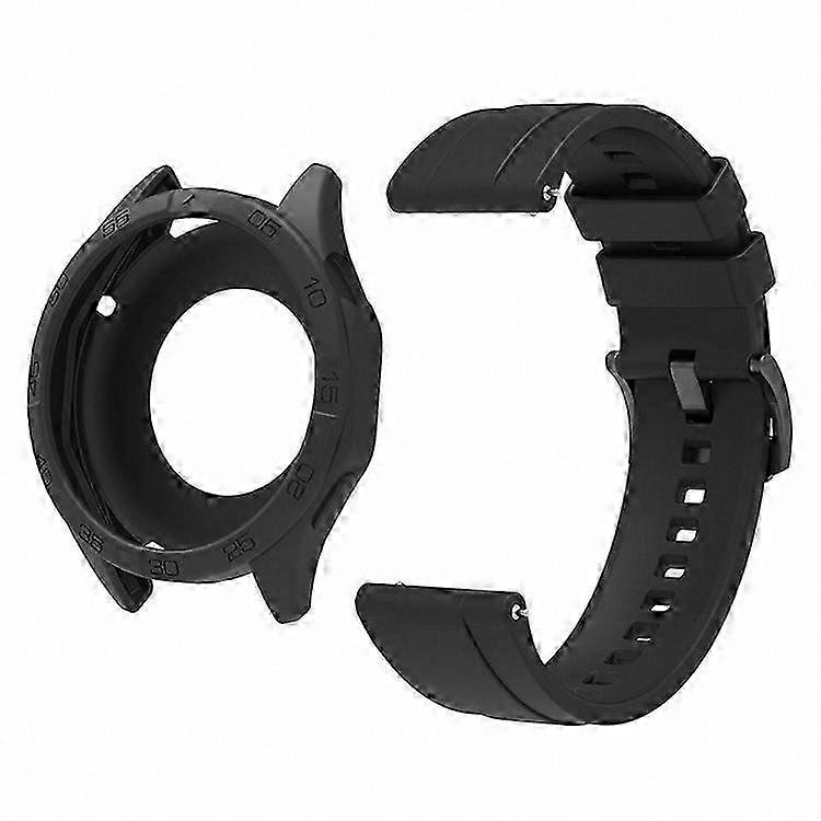 Silicone Strap for 46mm Smartwatch with Protective Case