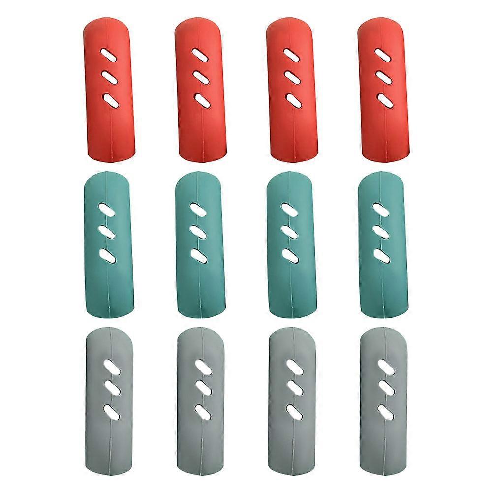 12Pcs Silicone Pot Grip Cover Protector Sleeve for Holder