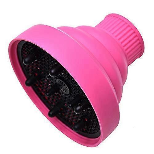 Hair Dryer Diffuser Folding Silicone Attachment Curl Enhancer for Travel, Pink