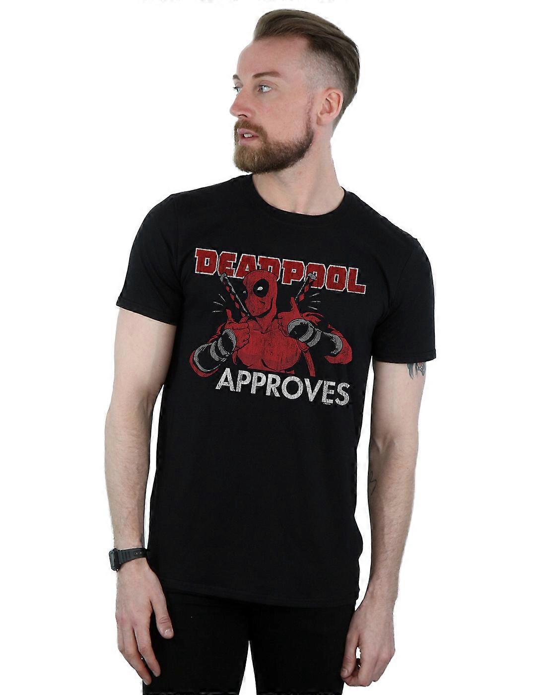 Marvel Men's Deadpool Approves T-Shirt
