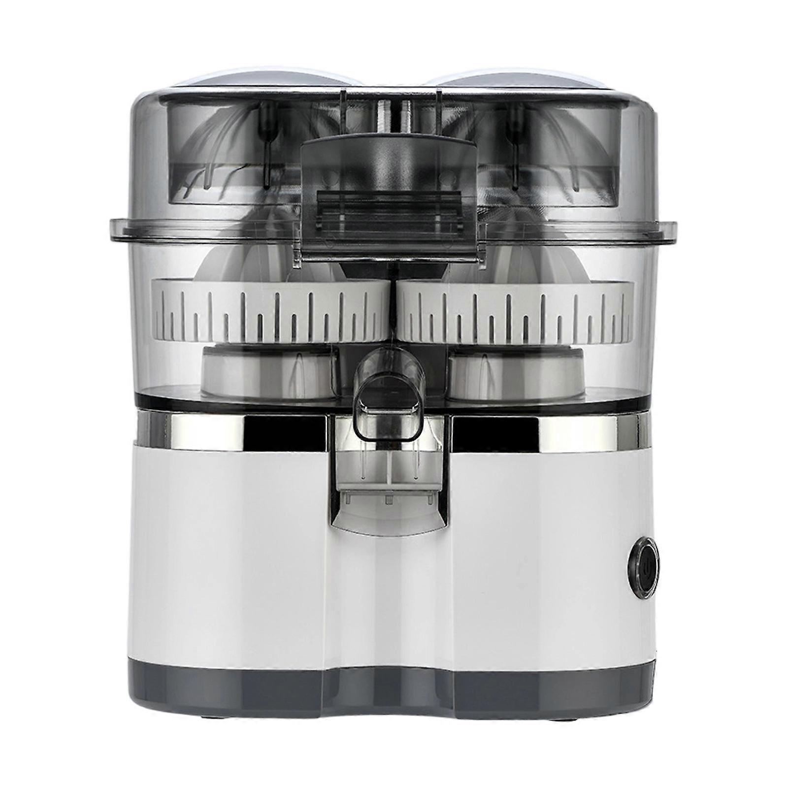 Compact Automatic Double Head Juicer Efficient for High Yield Juice Extraction from Multiple Fruits Easy to Operate  White