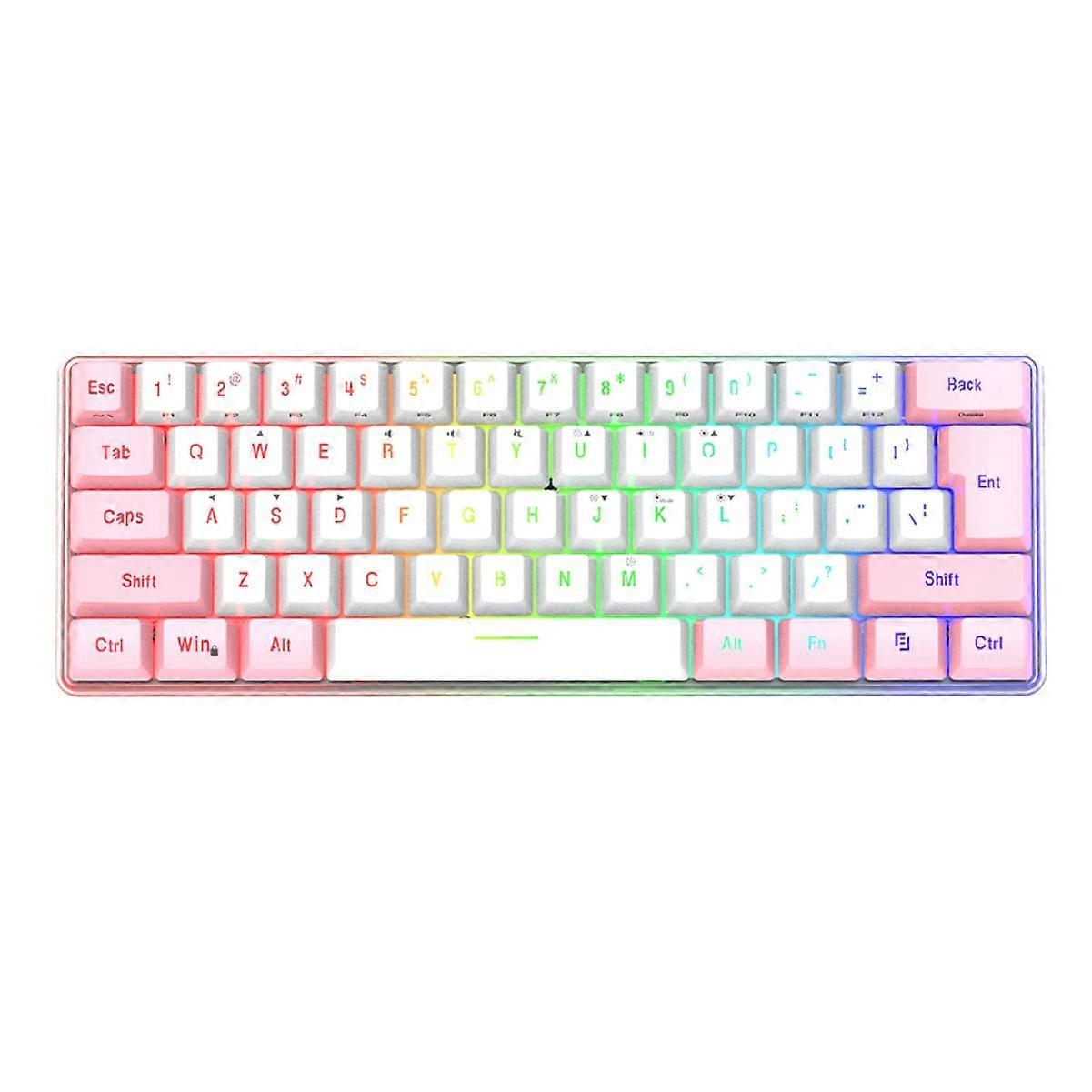 Compact RGB Mechanical Gaming Keyboard with Backlight Modes for Laptop and Desktop