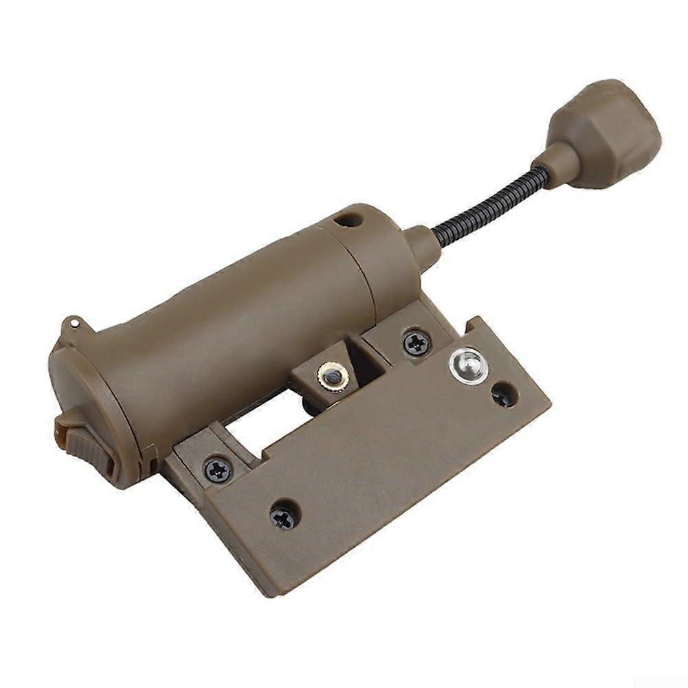 Helmet Mounted Flashlight with 3 Modes and Multiple Bases for Outdoor Night Activities Tan