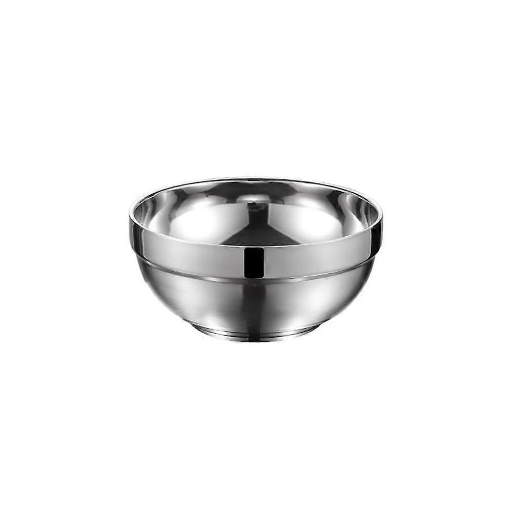 Stainless Steel Salad Bowl Set with Double Layer Insulation, Deep Dish for Rice and Versatile Serving