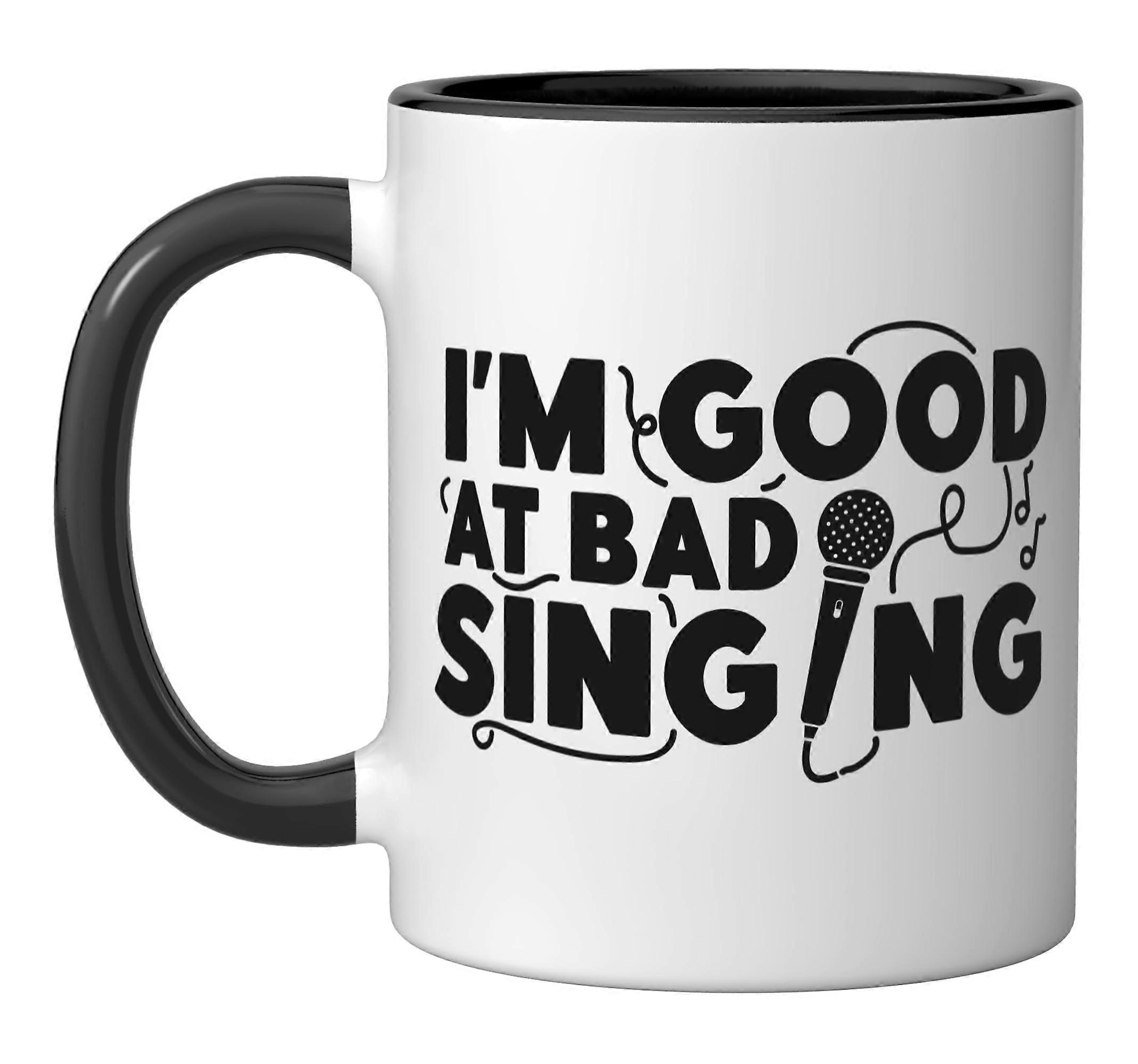Funny Karaoke Singer Mug 11oz Ceramic Coffee Cup Dishwasher and Microwave Safe
