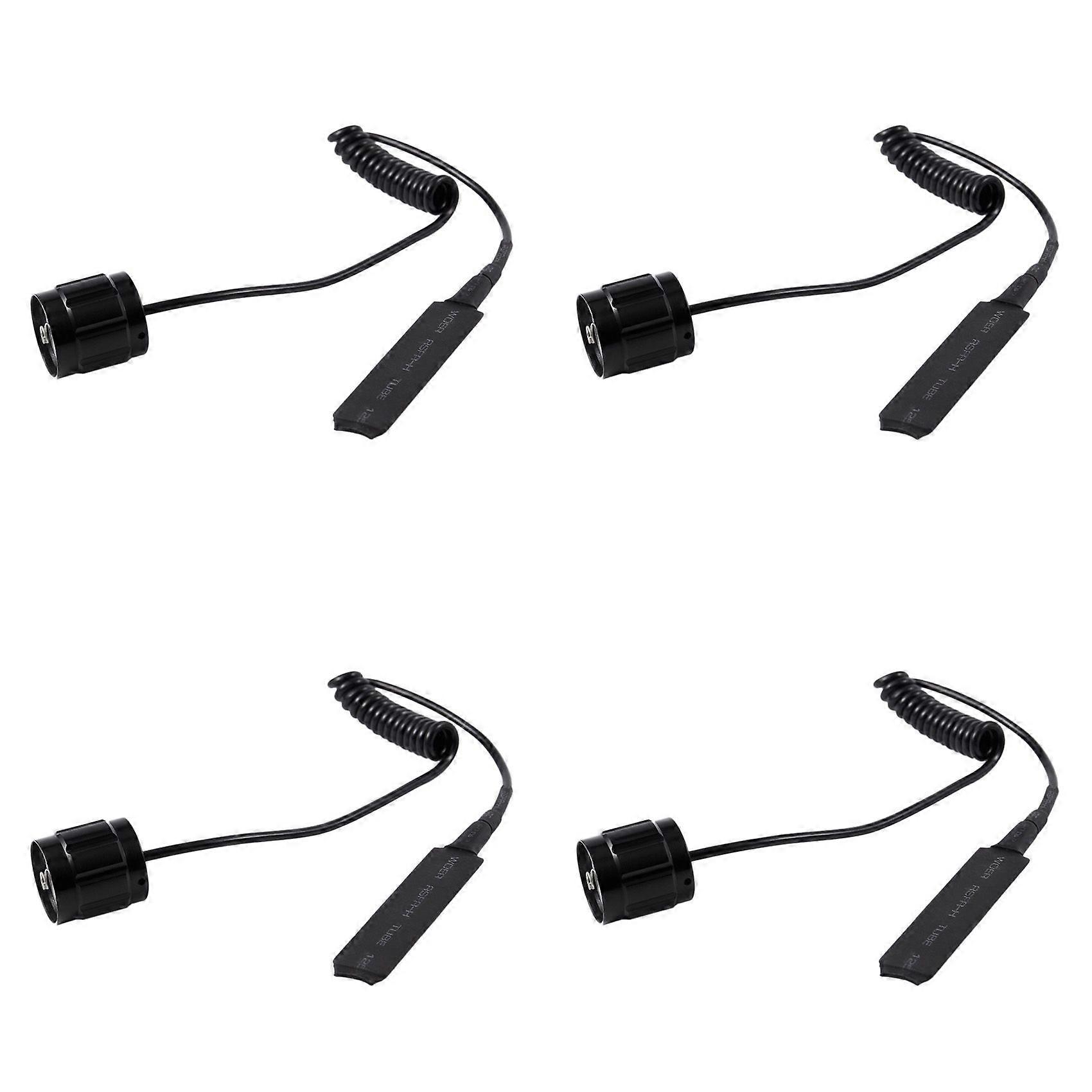 4X Cable Switch Remote Switch Push Button for 501B LED Headlight Flashlight Lamp