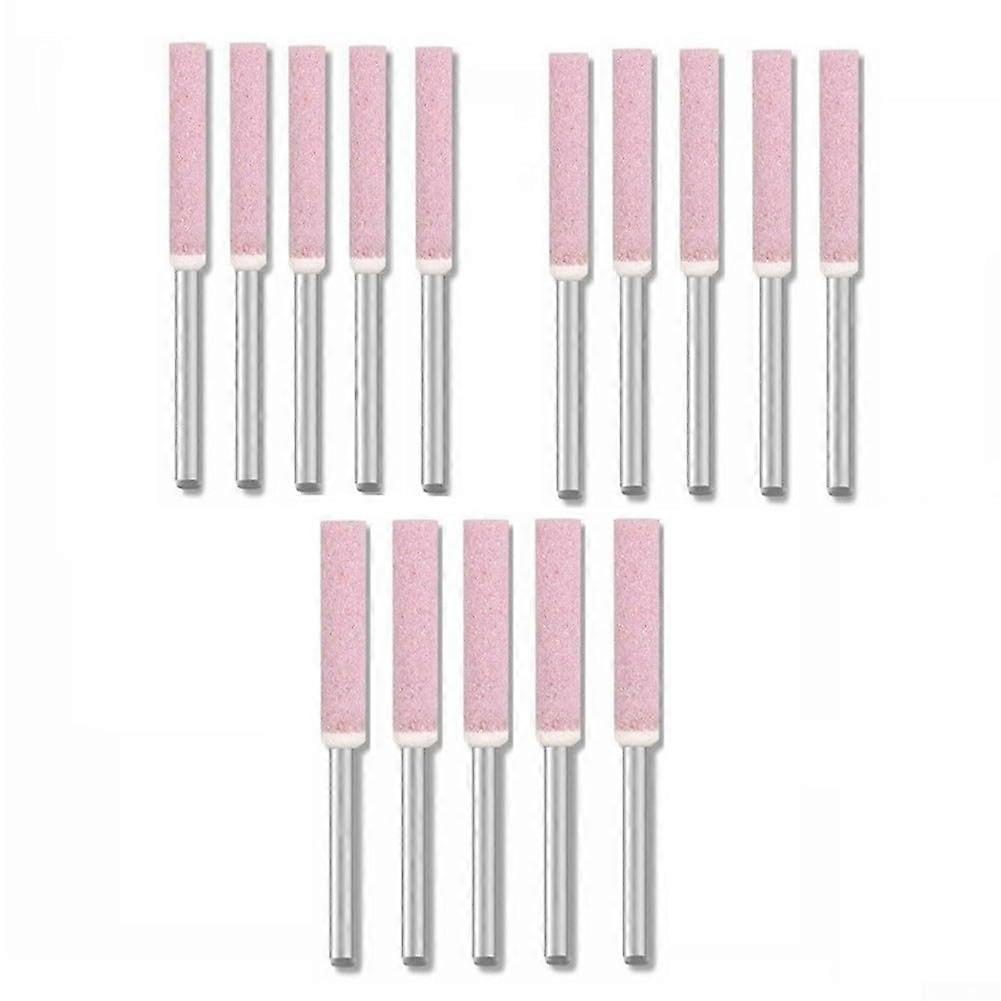 15Pcs Chainsaw Sharpener Kit with Cylindrical Files, Efficiency Grinding for Metal and Jade