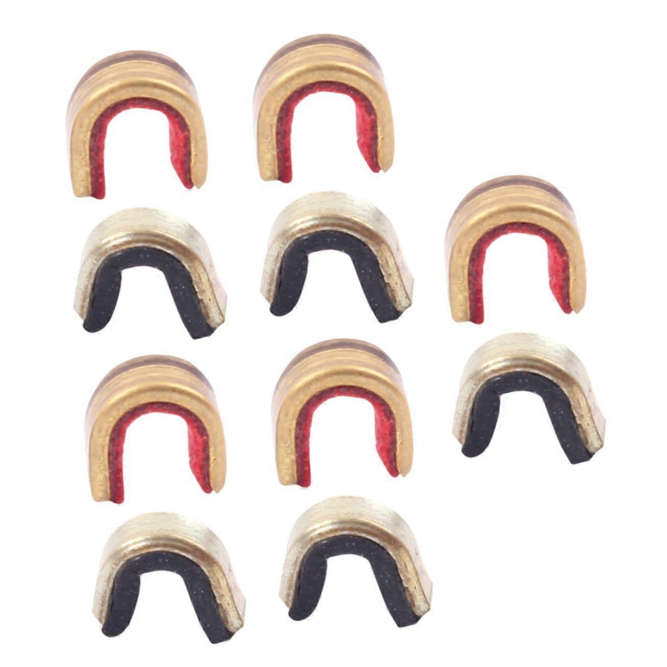 10pcs Archery Nocking Point Clips Copper Alloy Adjustable Bowstring Buckle for Compound and Recurve Bows