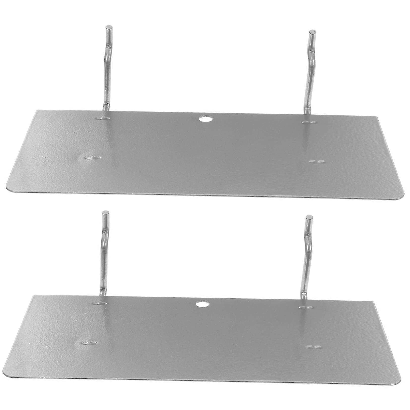 Pegboard Shelf Brackets Set 2pcs for Garage Storage Shelves and Wall Mounted Organization