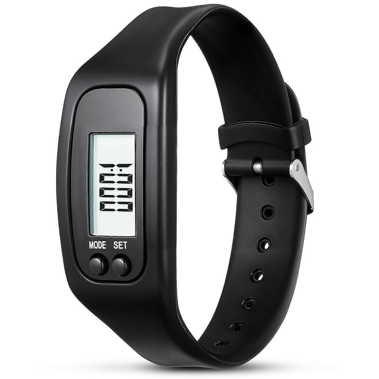 Pedometer Watch Multi-function Step Counter Watch Silicone Wrist Pedometer Watch