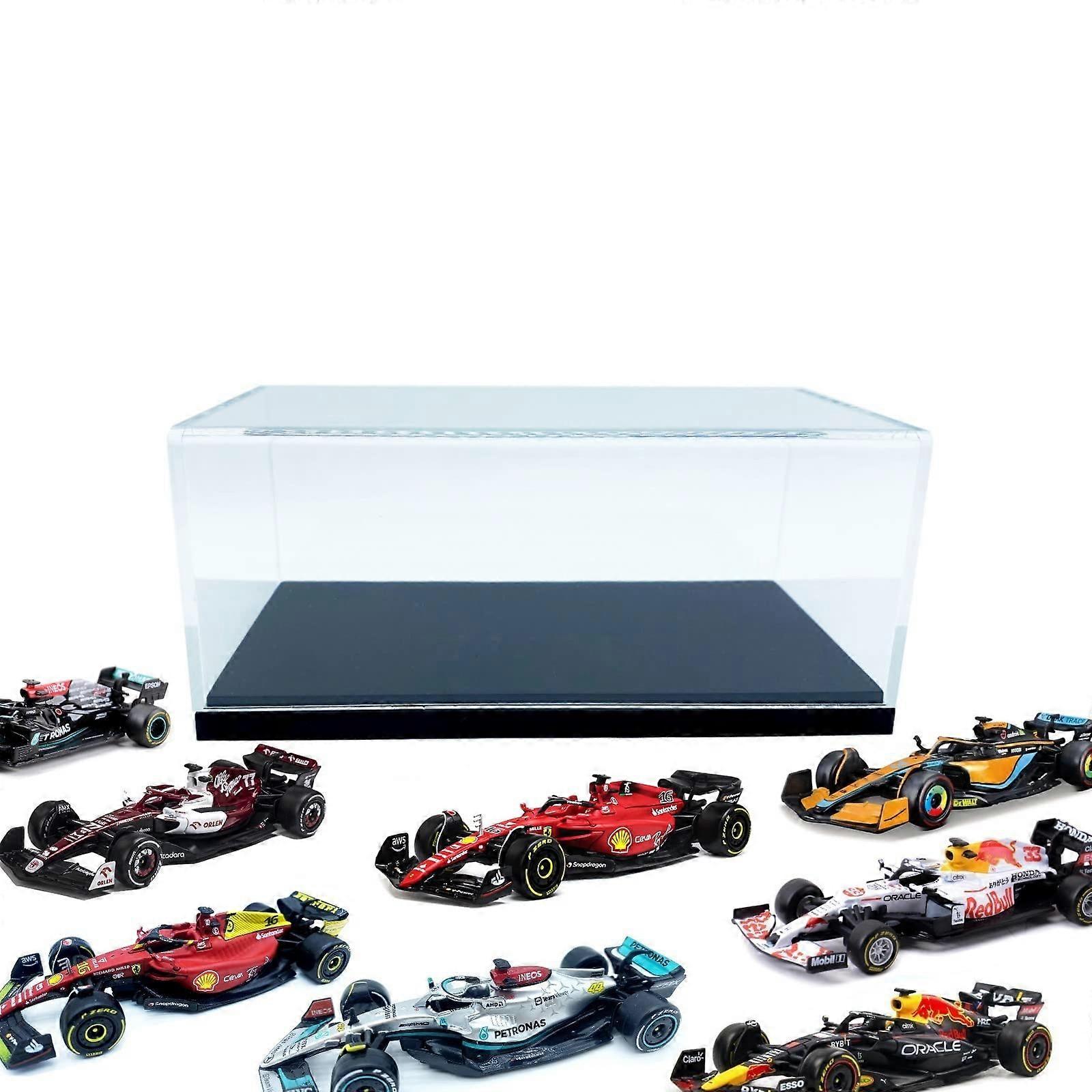 1/43 Scale Acrylic Racing Car Display Case Dustproof Clear Showcase with Removable Base