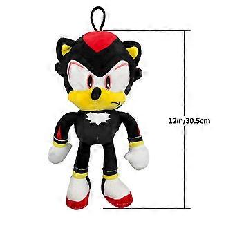 12 Inch Black Rainbow Plush Toy  Soft Stuffed Animal with Vibrant Accents,  Gift for Kids
