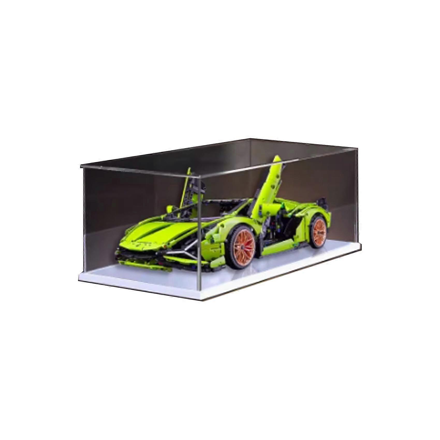 Display Case for  42115 Car Model, Dustproof Clear Acrylic Showcase with White Base